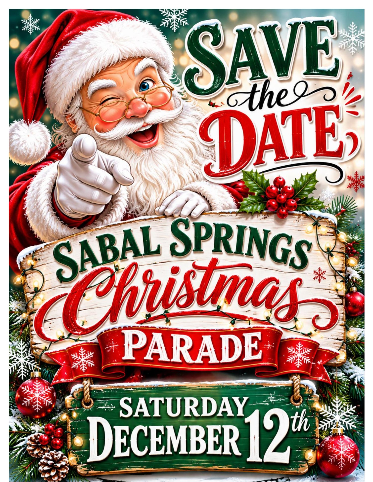 Christmas Parade Flyer