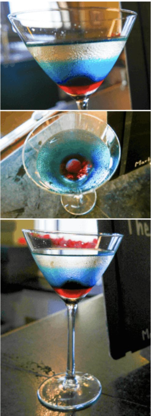 Red, White, and Blue Martini