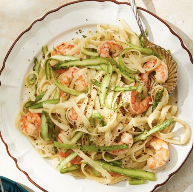 Shrimp and Asparagus Pasta