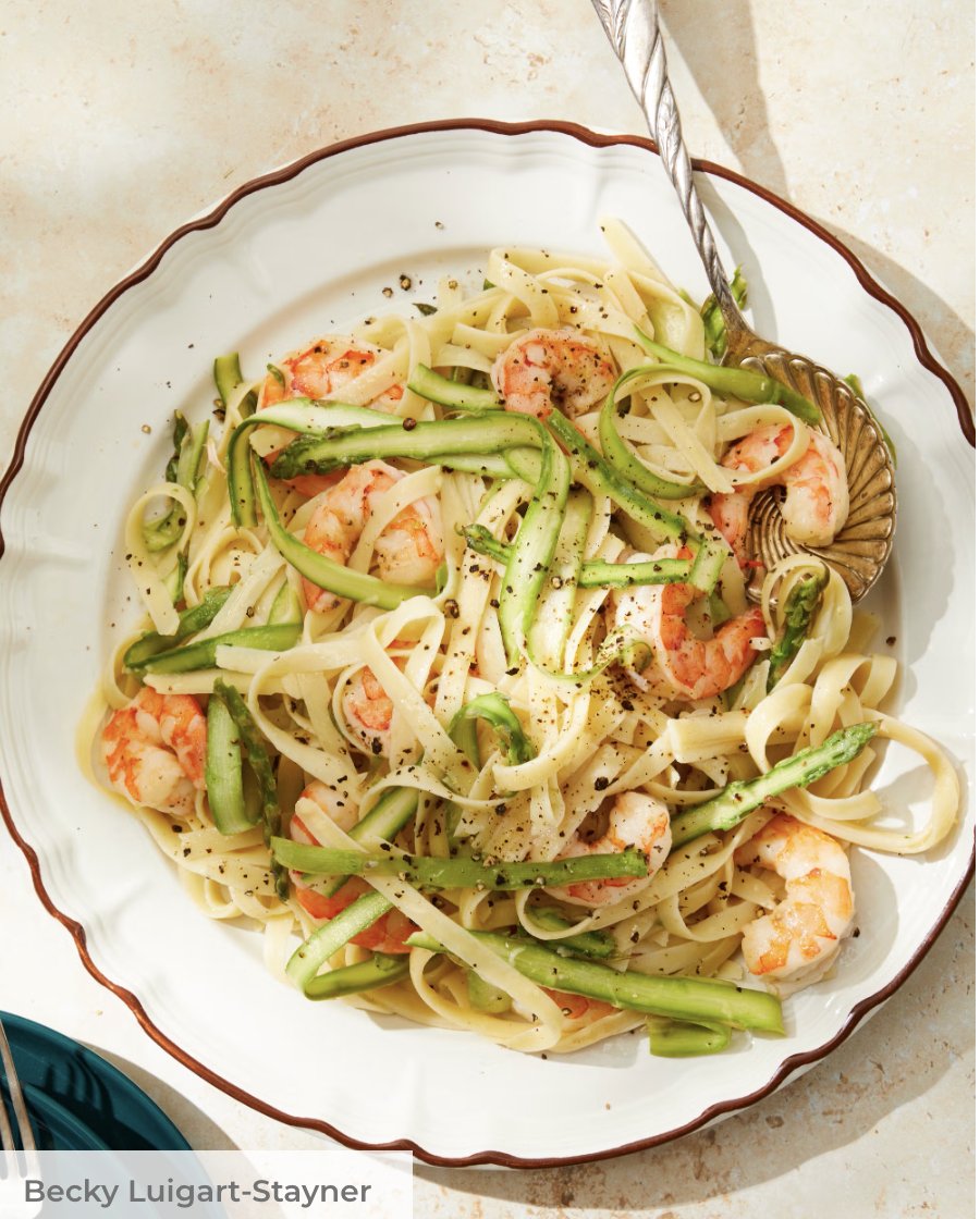 Shrimp and Asparagus Pasta